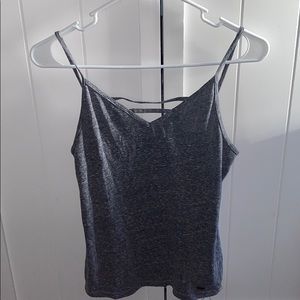 Gray hollister tank top